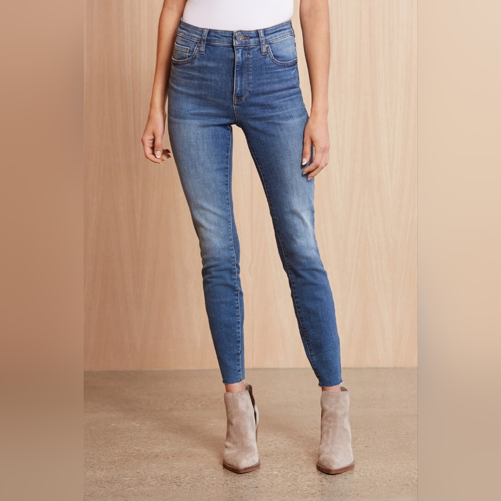 Kut From The Kloth Connie High-Rise Ankle Skinny Blue Jeans, Size 10